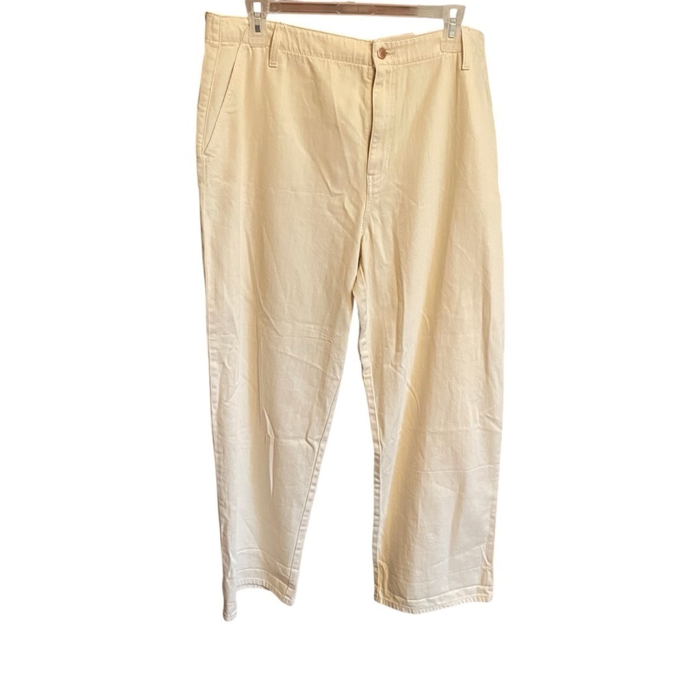 Universal Thread Straight Leg Relaxed Hip and Thigh Pants in Cream -Size 18 NWT